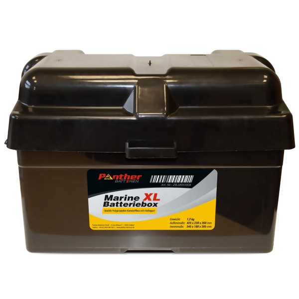 Marine Batteriebox XL mit Haltegurt