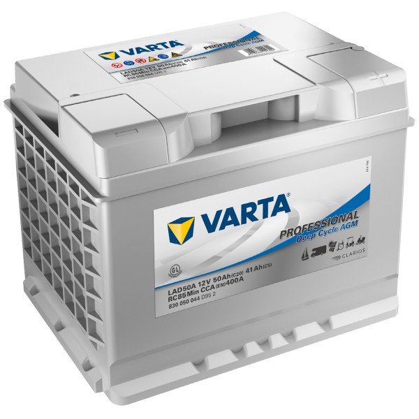 Varta Professional DC AGM LAD50A 12 V 50 Ah 400 A/EN gefüllt