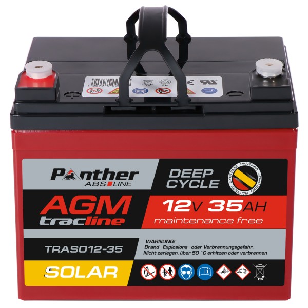 AGM-DC-Batterie SOLAR 12V 35 Ah (20HR)