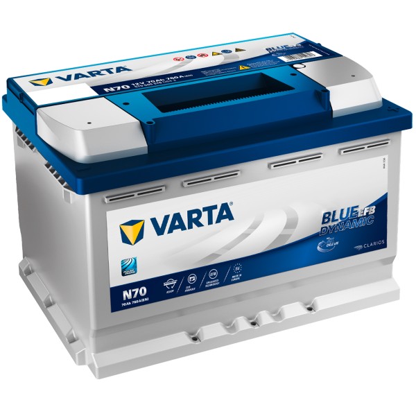 VARTA Start-Stop EFB N70 12V 70Ah 760 A/EN gefüllt