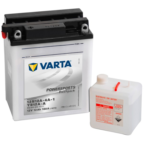 Varta POWERSPORTS Fresh Pack 12V 12Ah 12N12A-4A-1 YB12A-A