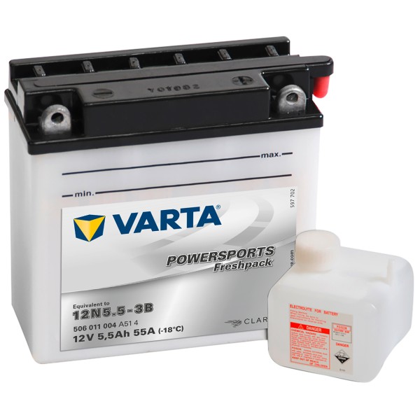 Varta POWERSPORTS Fresh Pack 12V 5,5Ah 12N5,5-3B