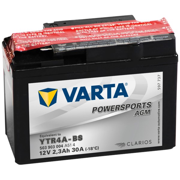 Varta POWERSPORTS AGM 12V 2,3Ah YTR4A-BS