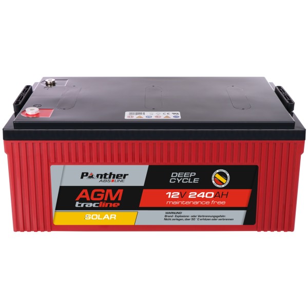 AGM-DC-Batterie SOLAR 12V 240 Ah (20HR)