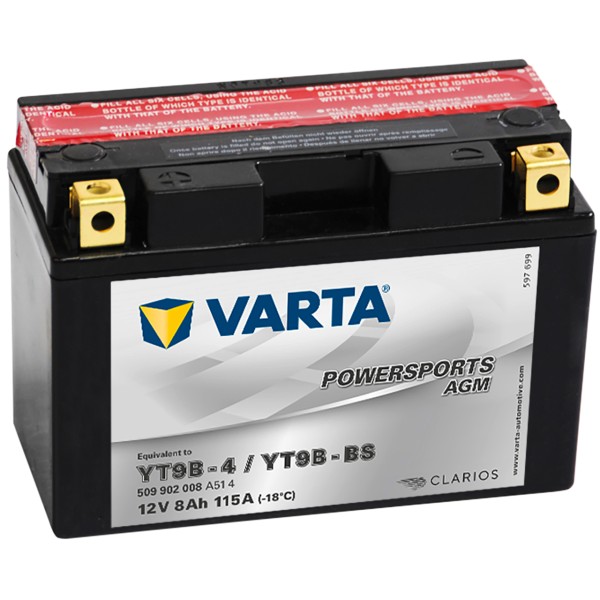 Varta POWERSPORTS AGM 12V 9Ah YT9B4 YT9B-BS