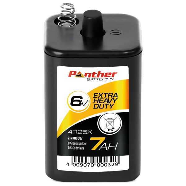 ZINK 4R25X 6V / 7AH Blockbatterie mit Federkontakten