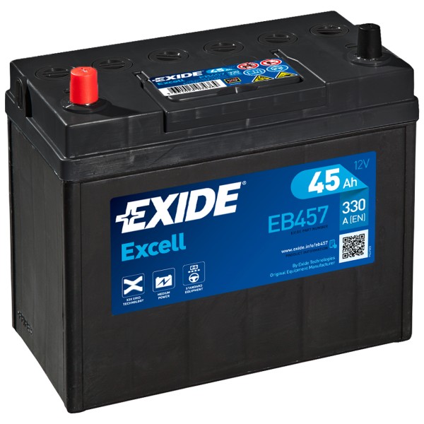 Exide Excell EB457 12V 45 Ah 300 A/EN