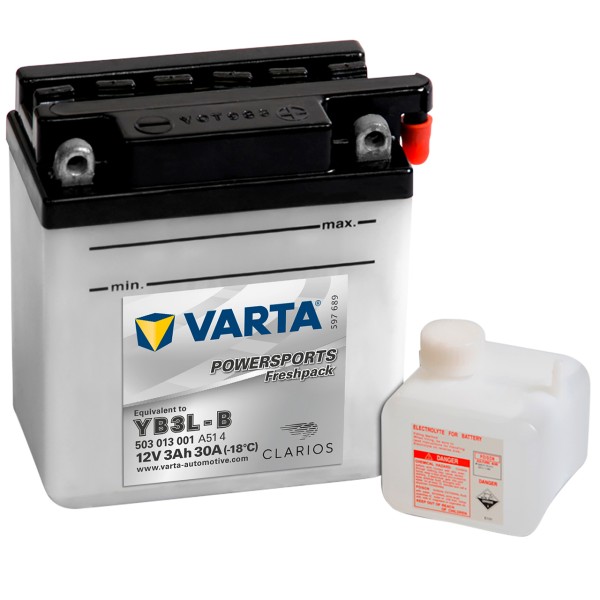 Varta POWERSPORTS Fresh Pack 12V 3Ah YB3L-B