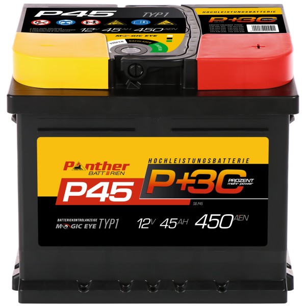 P+30% Line 12V 45Ah 450A/EN gefüllt