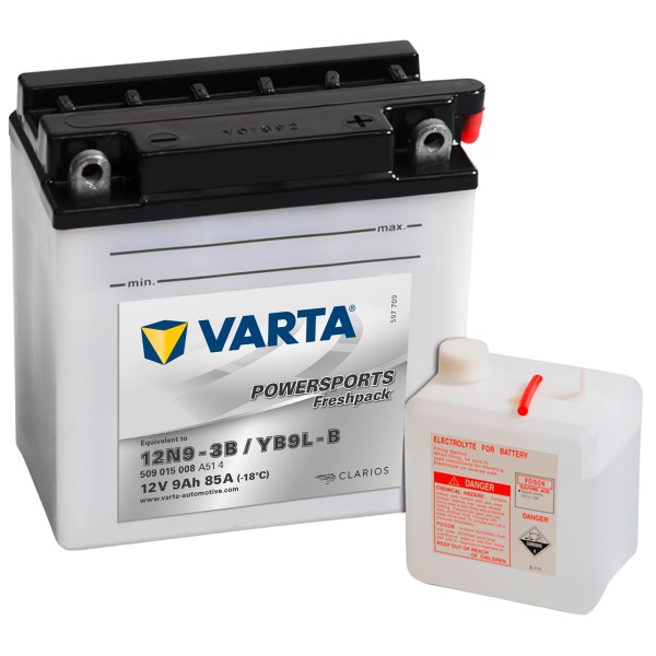 Varta POWERSPORTS Fresh Pack 12V 9Ah 12N9-3B YB9L-B