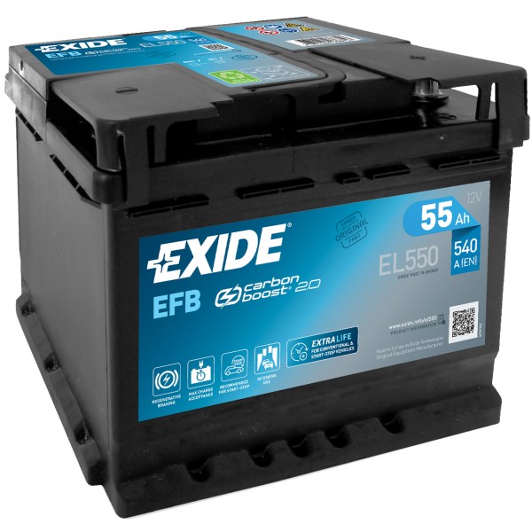 Exide Start-Stop EFB EL550 12V 550 Ah 480 A/EN