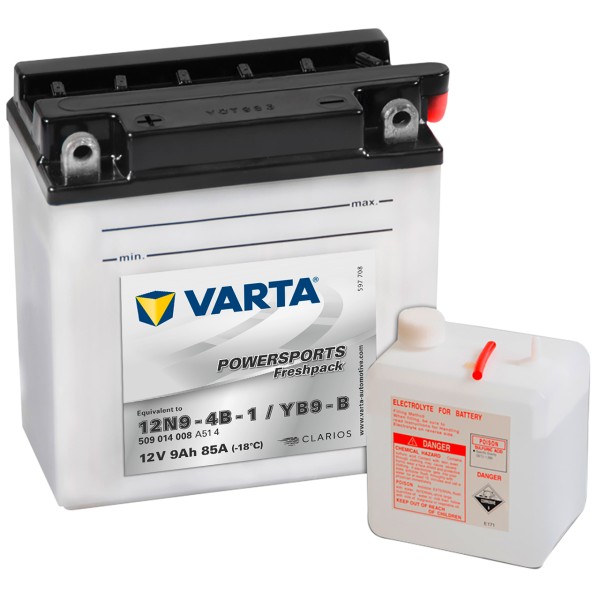 Varta POWERSPORTS Fresh Pack 12V 9Ah 12N9-4B-1 YB9-B