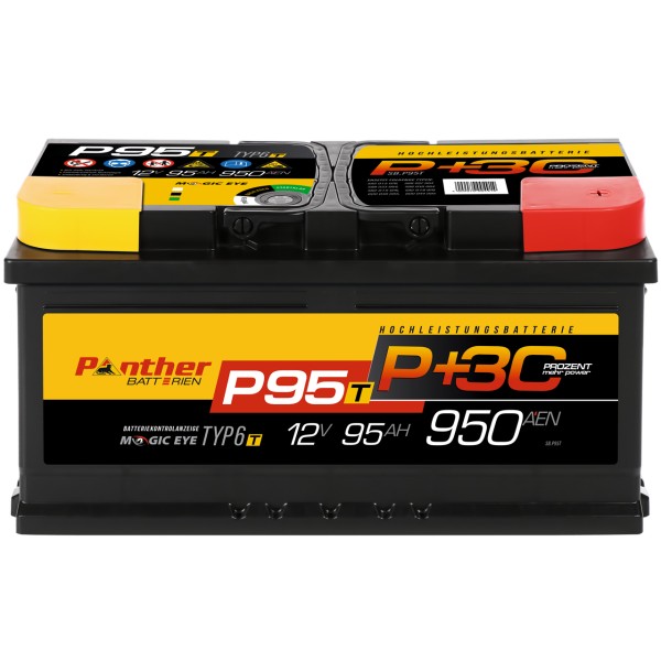 P+30% T-Line 12V 95 Ah 950A/EN gefüllt