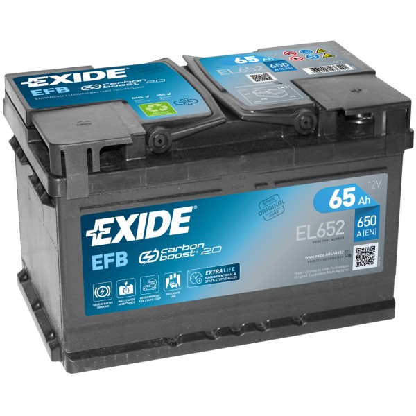 Exide Start-Stop EFB EL652 12V 65 Ah 650 A/EN