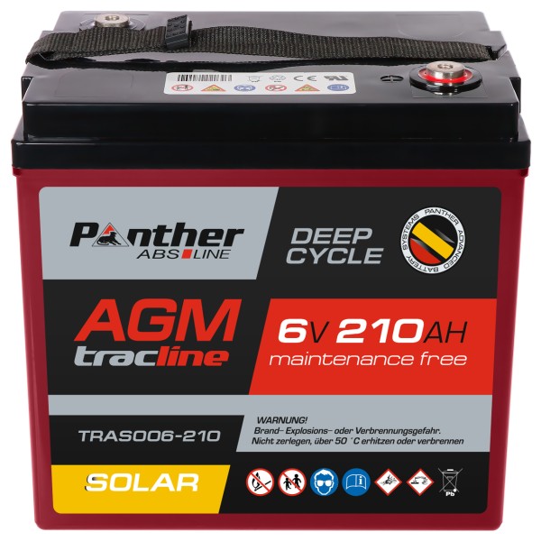 AGM-DC-Batterie SOLAR 6V 210 Ah (20HR)