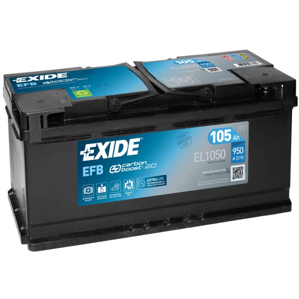 Exide Start-Stop EFB EL1050 12V 105 Ah 920 A/EN