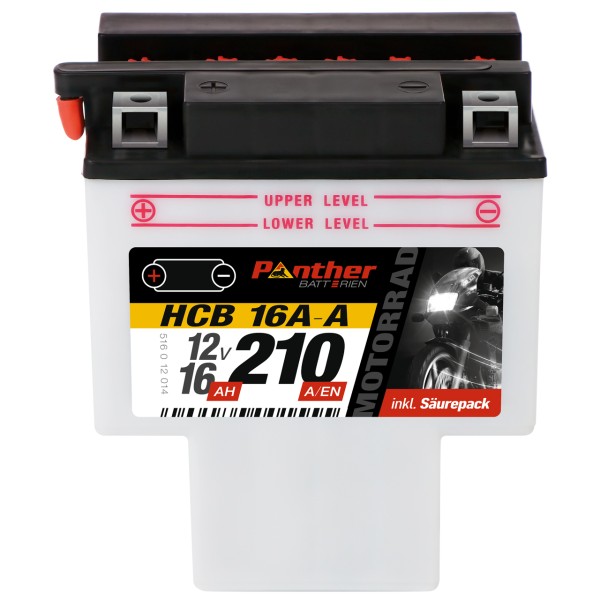 Motorradbatterie 51612 12V 16Ah HCB16A-A