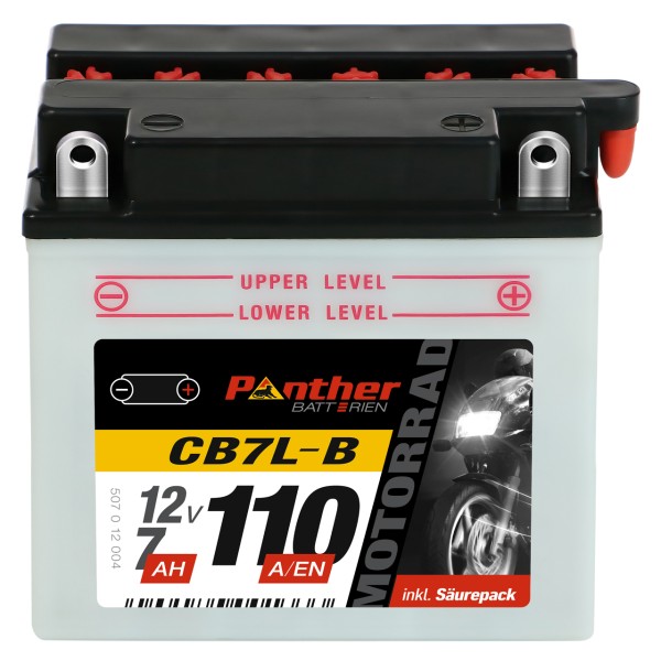 Motorradbatterie 50712 12V 7Ah CB7L-B