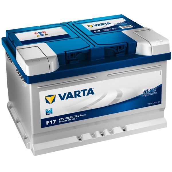 VARTA BLUE dynamic F17 12V 80Ah 740 A/EN gefüllt