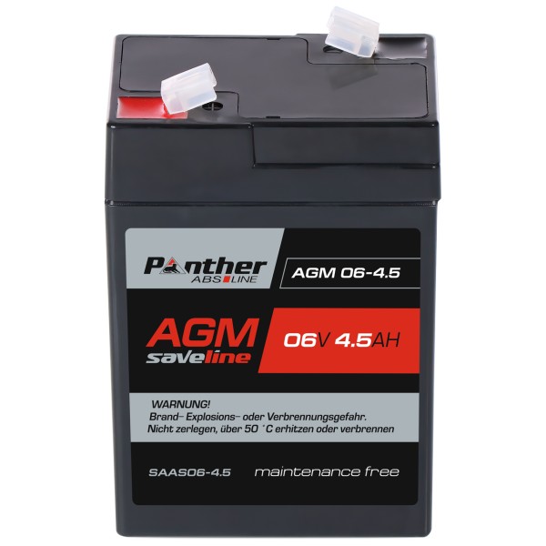 AGM-Batterie 06V 4.5 Ah