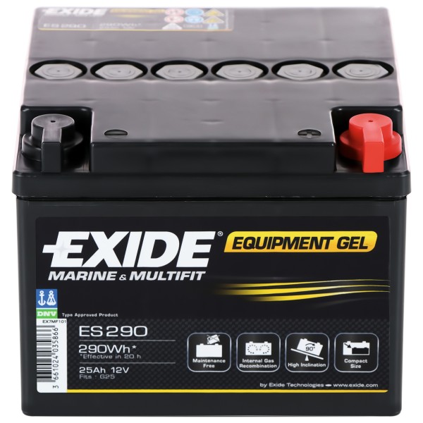 Bleigelbatterie Exide ES290 (G25) 12V 25Ah 240A/EN