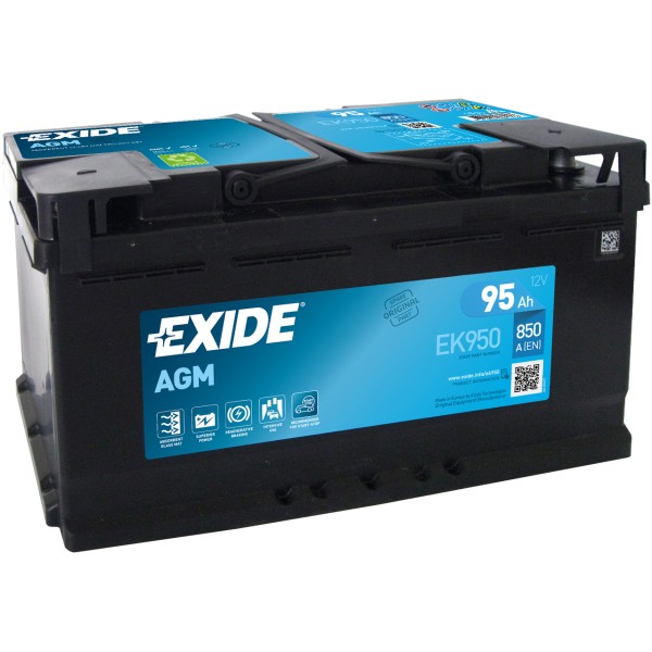 Exide Start-Stop AGM EK950 12V 95 Ah 850 A/EN