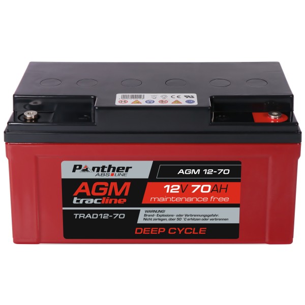 AGM-DC-Batterie 12V 70 Ah (20HR)