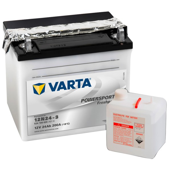 Varta POWERSPORTS Fresh Pack 12V 24Ah 12N24-3