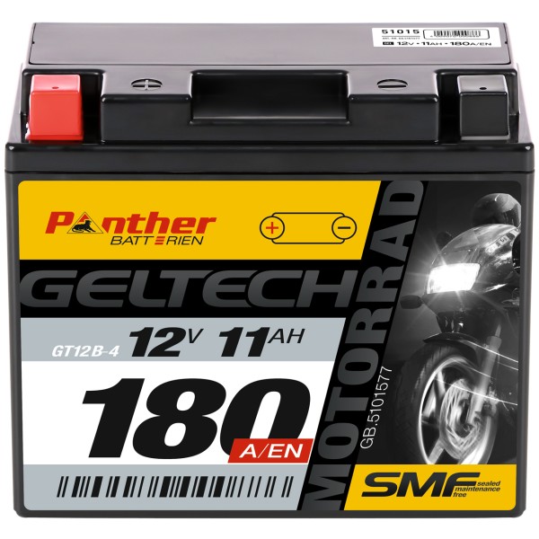 Gelbatterie 51015 12V 12Ah GT12B-4