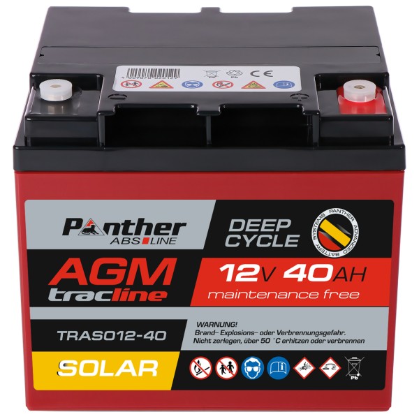 AGM-DC-Batterie SOLAR 12V 40 Ah (20HR)