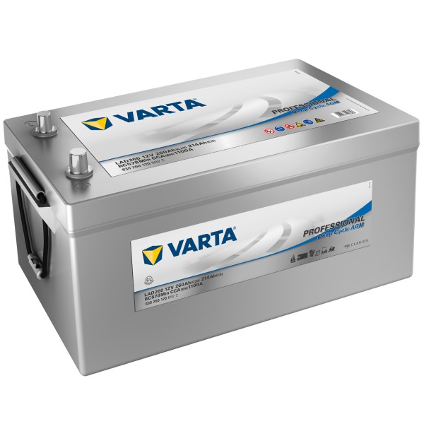 Varta Professional DC AGM LAD260 12 V 260 Ah 1525 A/EN gefüllt