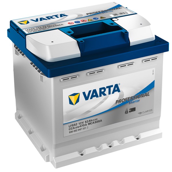 VARTA Professional Starter LFS52 12V 52 AH 470 A/EN gefüllt