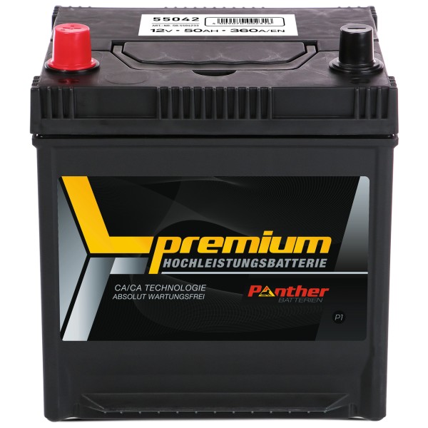 Starterbatterie 55042 12V 50Ah 360A/EN gefüllt