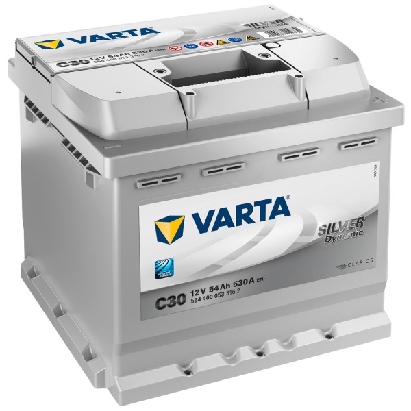 VARTA SILVER dynamic C30 12V 54Ah 530A/EN gefüllt