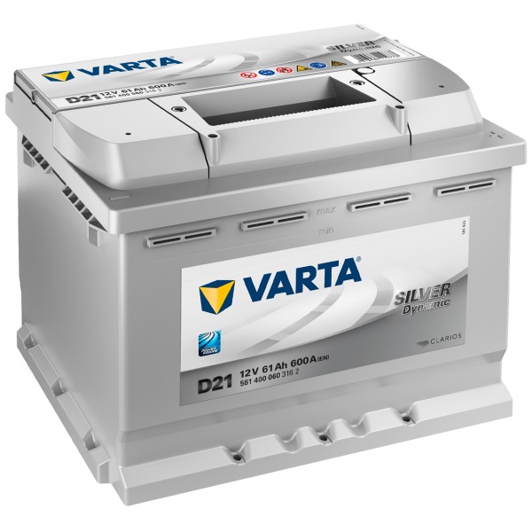 VARTA SILVER dynamic D21 12V 61Ah 600 A/EN gefüllt