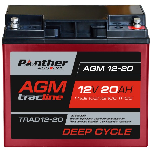 AGM-DC-Batterie 12V 20 Ah (20HR) T1/L1