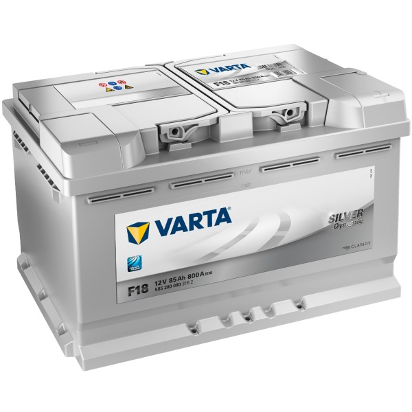 VARTA SILVER dynamic F18 12V 85Ah 800 A/EN gefüllt