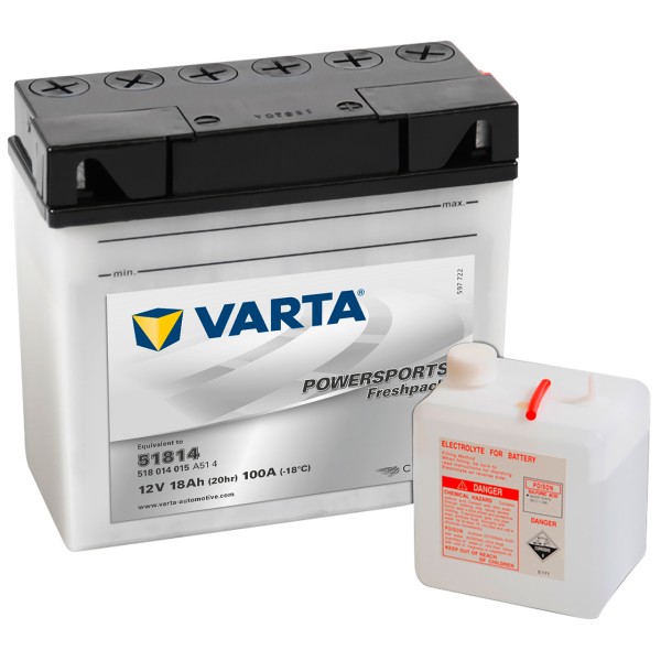 Varta POWERSPORTS Fresh Pack 12V 18Ah 51814 BMW
