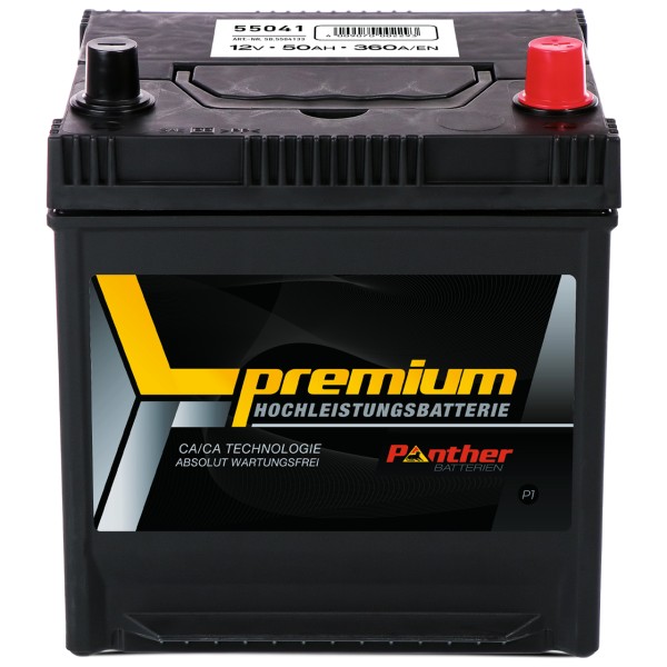 Starterbatterie 55041 12V 50Ah 360A/EN gefüllt