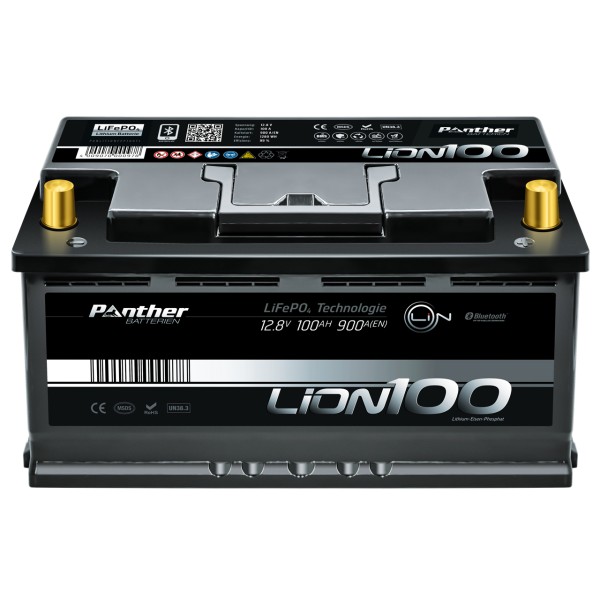 LiON100 LiFePO4 12,8V 100Ah 900A/EN !nicht als Starterbatterie verwenden!