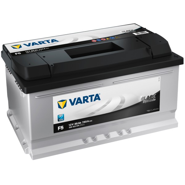 VARTA BLACK dynamic F5 12V 88Ah 740A/EN gefüllt