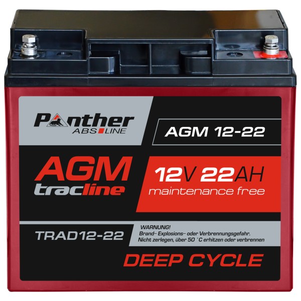 AGM-DC-Batterie 12V 22 Ah (20HR) T1