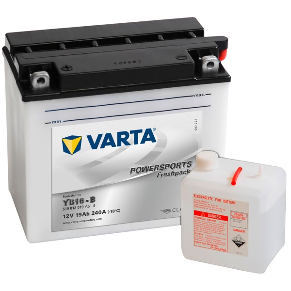 Varta POWERSPORTS Fresh Pack 12V 19Ah YB16-B