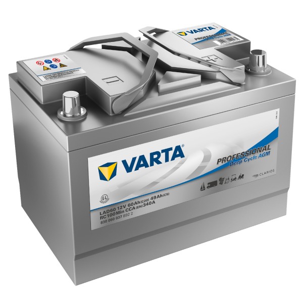 VARTA Professional DC AGM LAD60A 12V 60Ah 370A/EN gefüllt