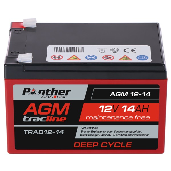 AGM-DC-Batterie 12V 14 Ah (20HR) F1/F2