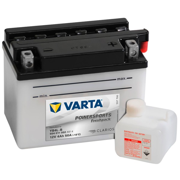 Varta POWERSPORTS Fresh Pack 12V 4Ah YB4L-B