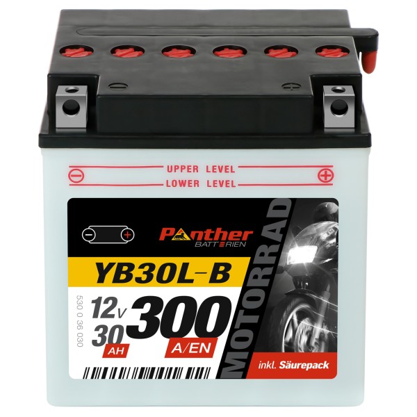 Motorradbatterie 53036 12V 30Ah YB30L-B