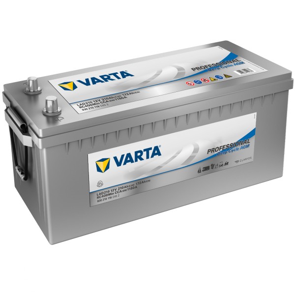 Varta Professional DC AGM LAD210 12 V 210 Ah 1180A/EN gefüllt