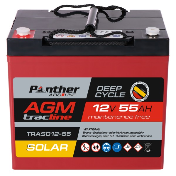 AGM-DC-Batterie SOLAR 12V 55 Ah (20HR)