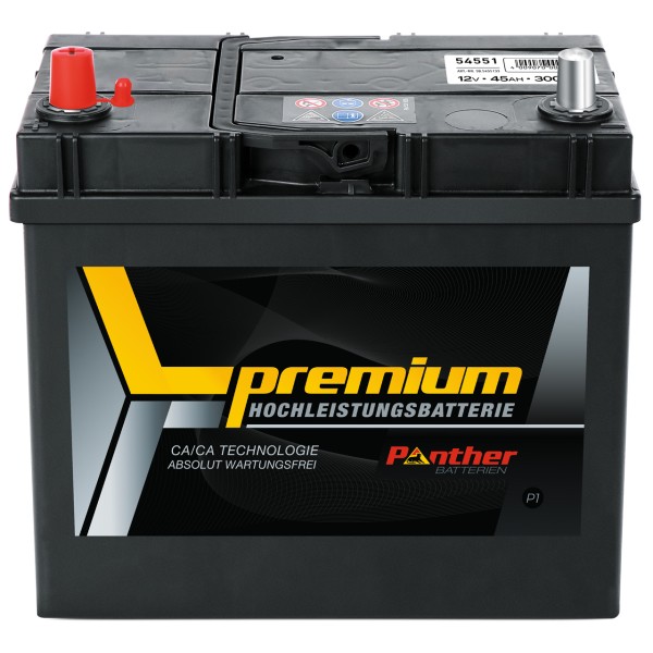 Starterbatterie 54551 12V 45Ah 300A/EN gefüllt